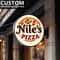 Custom DoubleSided LED Storefront Sign Personalized Round Acrylic Business Light Box For Shops Ca 1