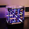 4D Hypercube LED Night Light Display Box Futuristic Acrylic Gamer Desk Lamp Action Figure Showcas 0