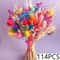 Colorful Preserved Dried Flower Wedding Bouquet With Pampas Grass Babys Breath For Bridal Decor 6