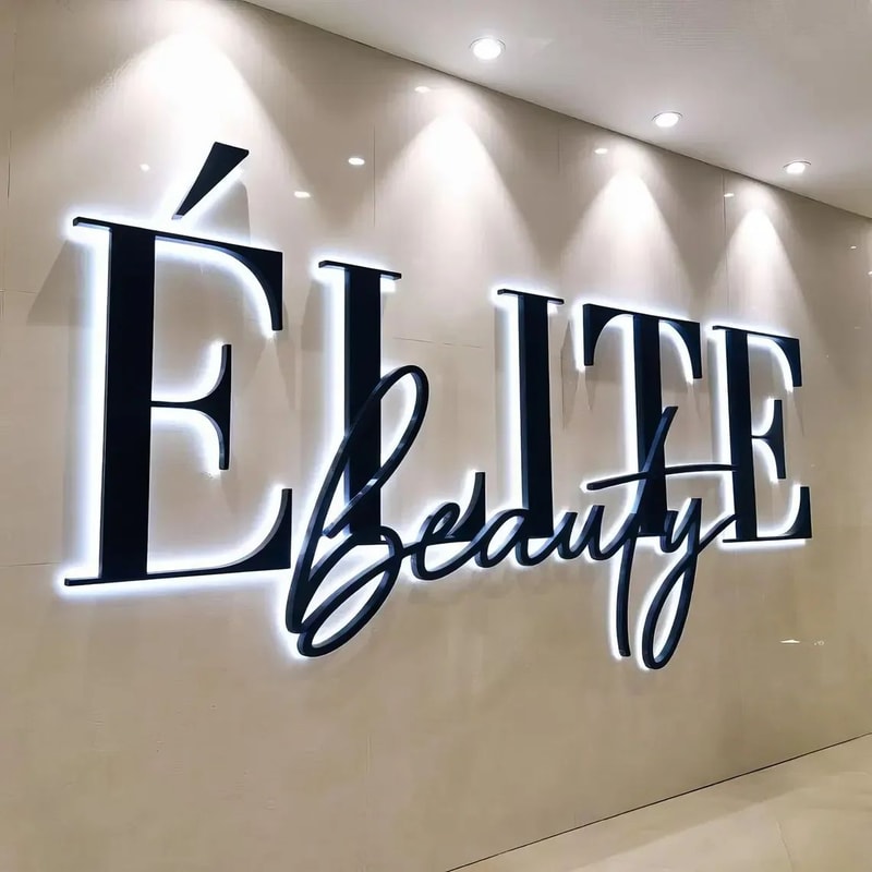 Custom 3D LED Backlit Metal Letter Sign For Business Storefront Commercial Building Branding 4