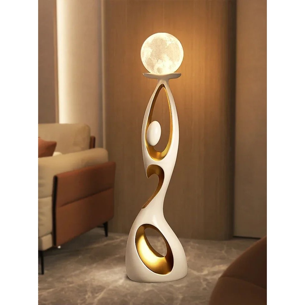 Abstract Dancing Figures Resin Sculpture Modern Nordic Luxury Home Decor Ornament 0