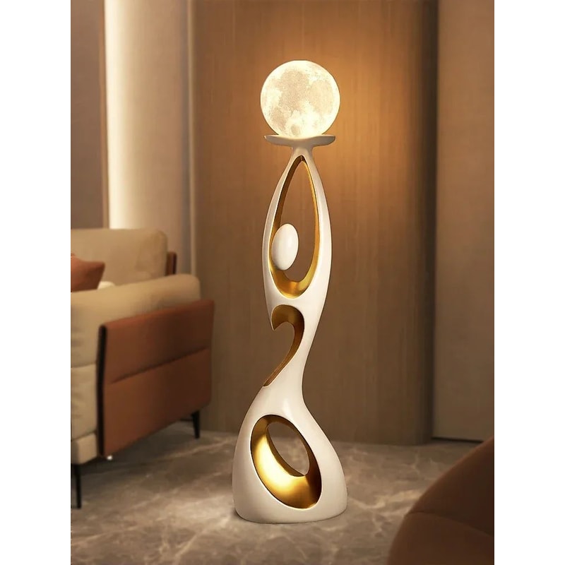 Abstract Dancing Figures Resin Sculpture Modern Nordic Luxury Home Decor Ornament 0