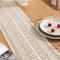 Vintage Beige Crochet Lace Table Runner With Tassels Farmhouse Cotton Blend Table Decor For Weddin 2