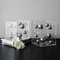 Modern Geometric Metal Ball Art Ornament With Transparent Acrylic Box Decor 1