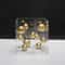 Modern Geometric Metal Ball Art Ornament With Transparent Acrylic Box Decor 8