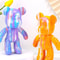 DIY Fluid Bear Resin Sculpture Set Handmade Graffiti Bear Ornament For Home Decor Creative Painti 3