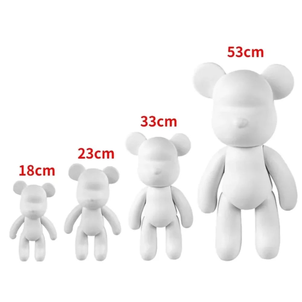 DIY Fluid Bear Resin Sculpture Set Handmade Graffiti Bear Ornament For Home Decor Creative Painti 5