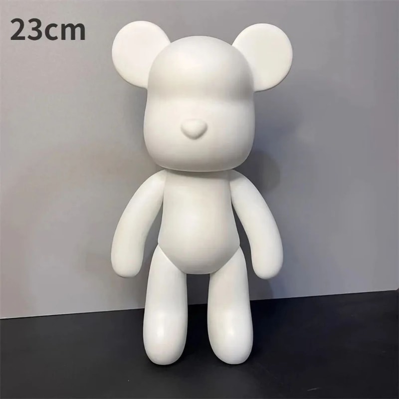 DIY Fluid Bear Resin Sculpture Set Handmade Graffiti Bear Ornament For Home Decor Creative Painti 7