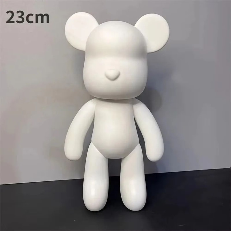 DIY Fluid Bear Resin Sculpture Set Handmade Graffiti Bear Ornament For Home Decor Creative Painti 8