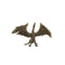 Solid Brass Flame Phoenix Statue Retro Chinese Mythical Beast Feng Shui Desktop Ornament 5