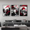 3pcs Vintage Japanese Landscape Canvas Wall Art Prints Oriental Black Red Home Decor Posters 1
