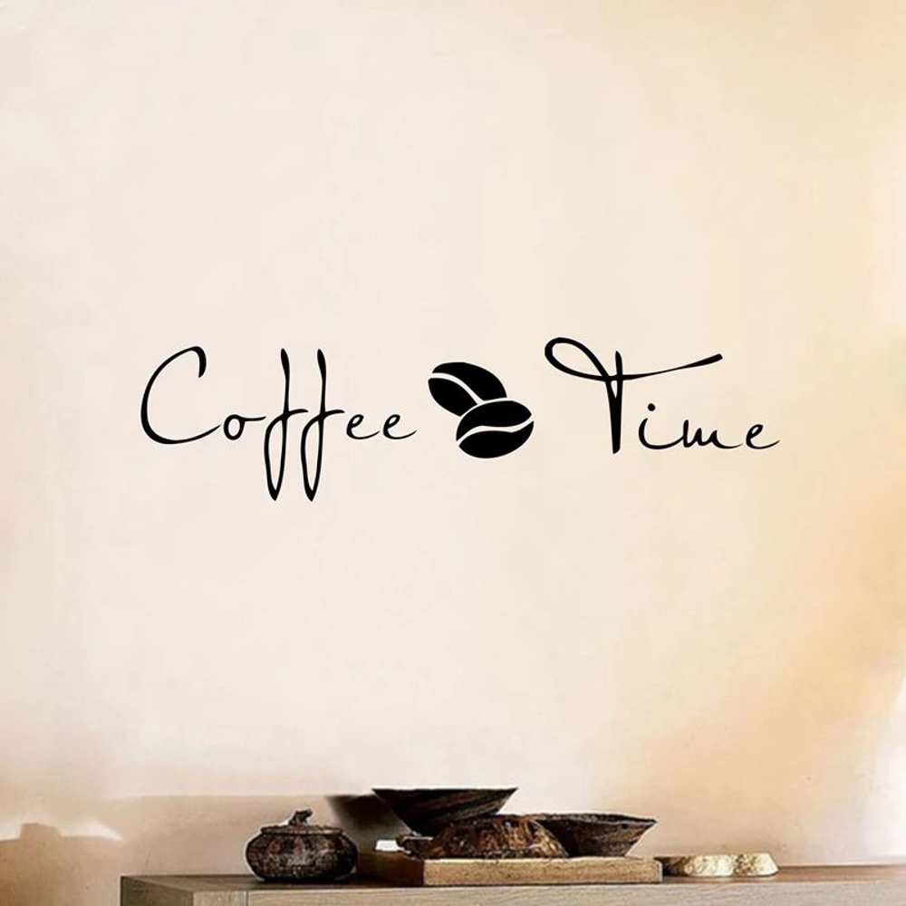 Modern Coffee Wall Art Vinyl Decal Sticker For Coffee Shop Office Decor 0