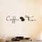 Modern Coffee Wall Art Vinyl Decal Sticker For Coffee Shop Office Decor 0