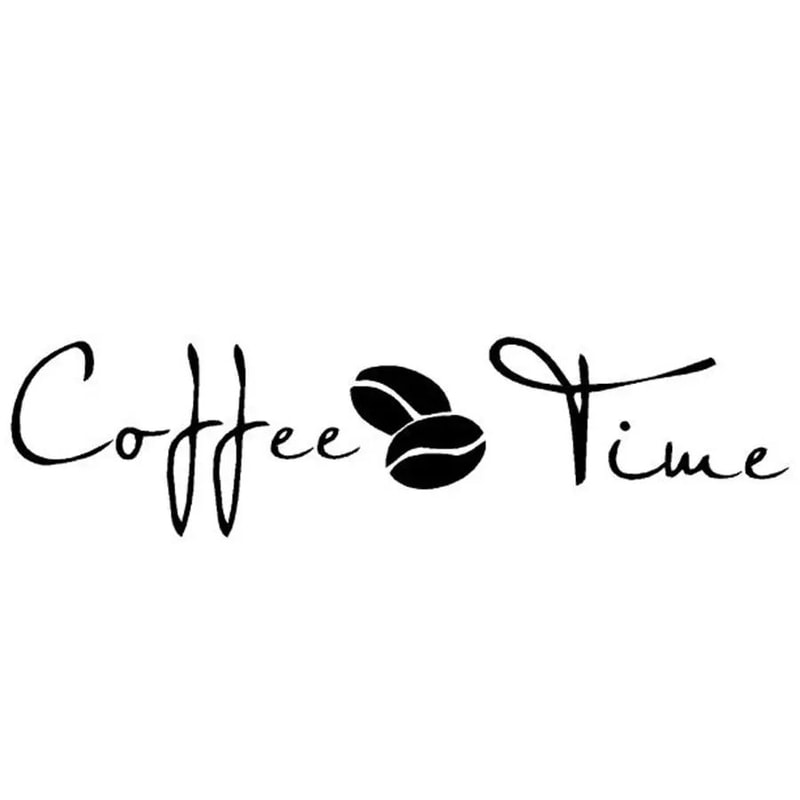 Modern Coffee Wall Art Vinyl Decal Sticker For Coffee Shop Office Decor 5