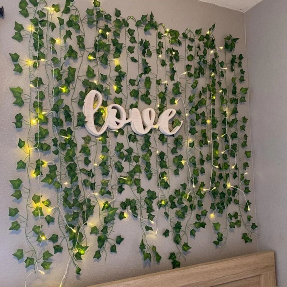 Artificial Leaf Vine String Lights Fairy Garland Lights For Indoor Garden Decor 3