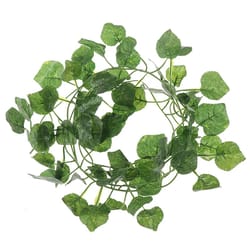 7.9 ft artificial ivy hanging vine garland – green leaf wall decor plants