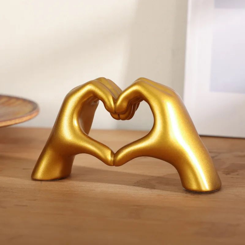 Heart Shaped Table Statue Cute Aesthetic Love Shelf Decor Accent 6