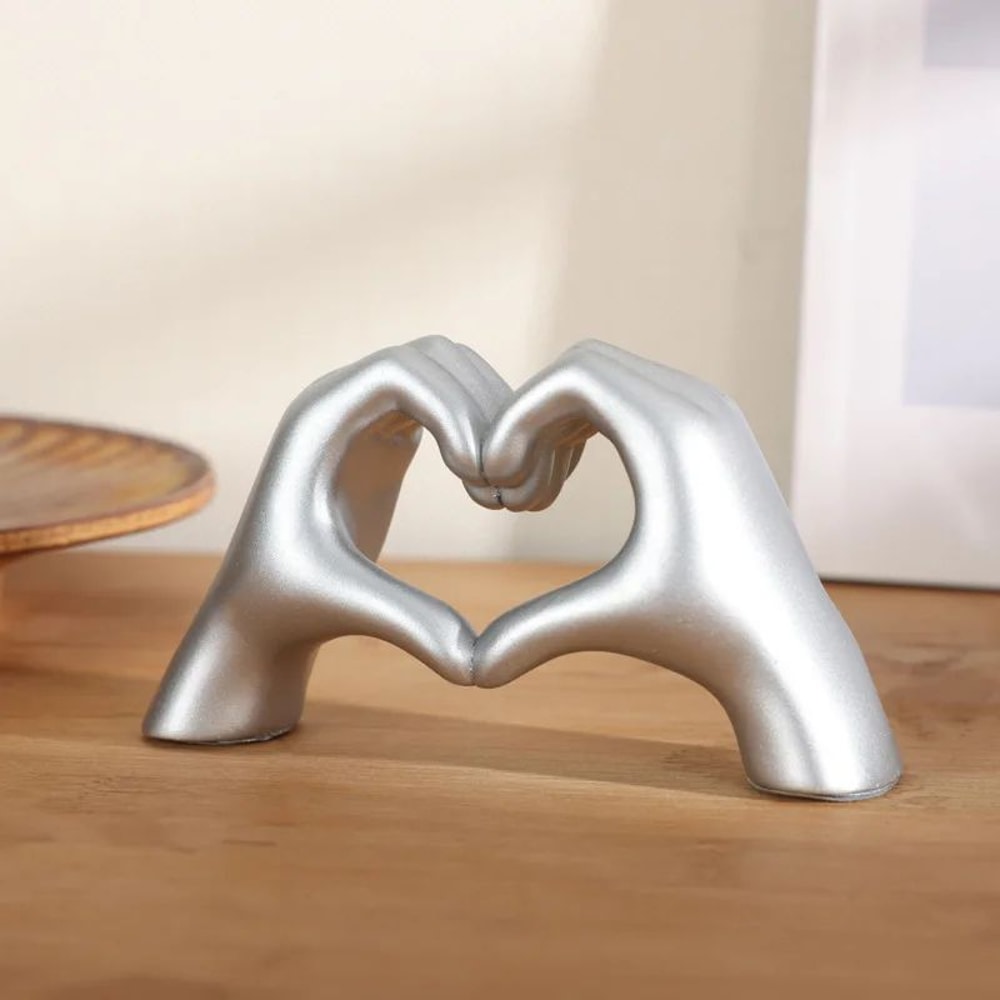 Heart Shaped Table Statue Cute Aesthetic Love Shelf Decor Accent 7