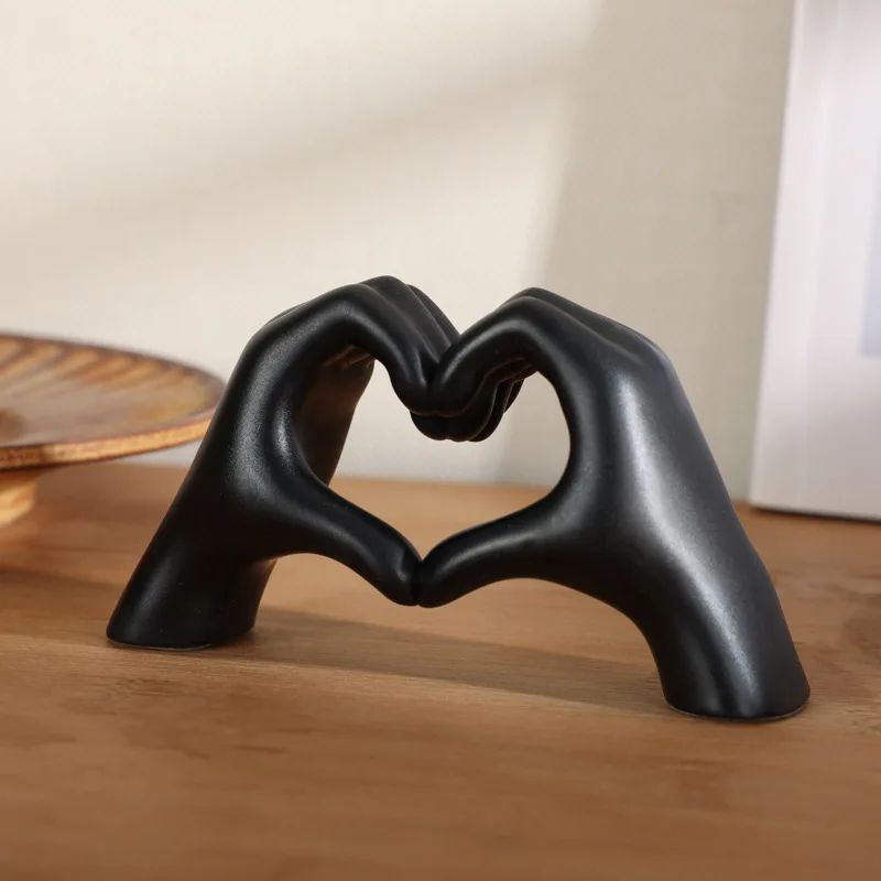 Heart Shaped Table Statue Cute Aesthetic Love Shelf Decor Accent 9