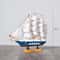 Wooden Sailboat Model Decor Mediterranean Style Nautical Home Ornament 8