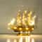 Wooden Sailboat Model Decor Mediterranean Style Nautical Home Ornament 13