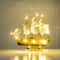 Wooden Sailboat Model Decor Mediterranean Style Nautical Home Ornament 14
