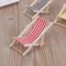 Miniature Folding Beach Chair Wooden Table Set 112 Dollhouse Beach Scene Accessories 5