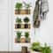 3pcs Green Plant Wall Sticker Set Modern Potted Plant PVC Wall Decals 2