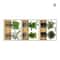 3pcs Green Plant Wall Sticker Set Modern Potted Plant PVC Wall Decals 7