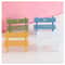 Mini Wooden Bench Fairy Garden Ornament Dollhouse Micro Landscape Decor 3