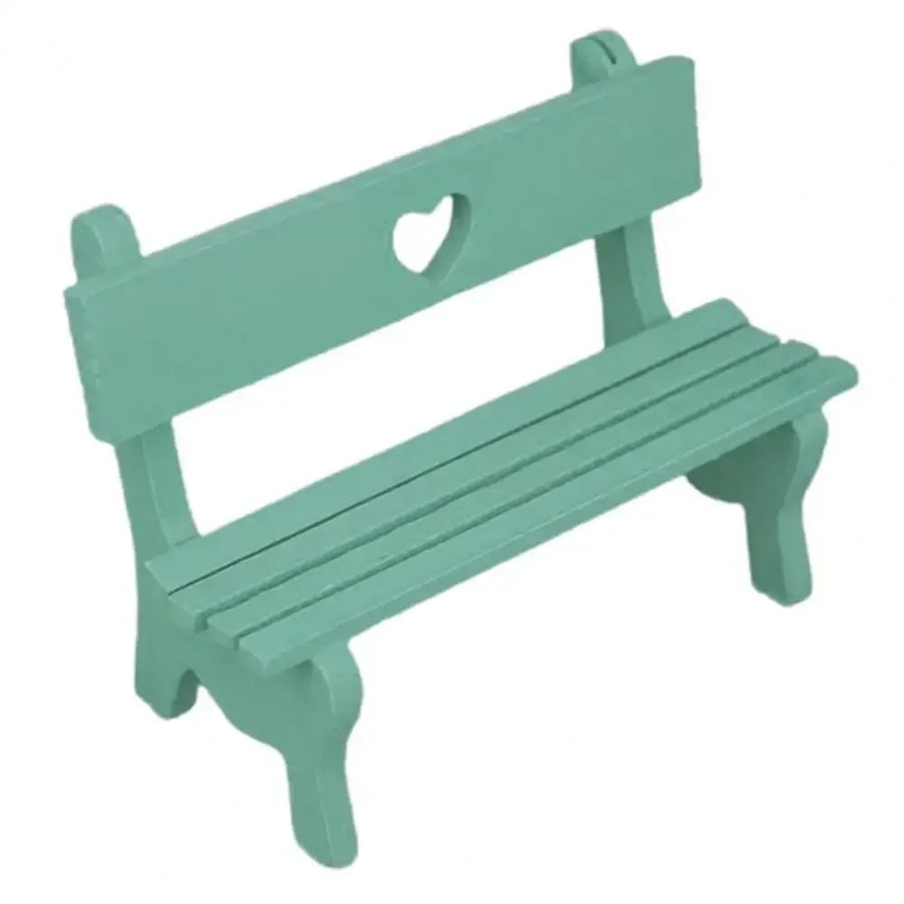 Mini Wooden Bench Fairy Garden Ornament Dollhouse Micro Landscape Decor 8