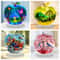 Crystal Apple Figurine Paperweight Clear Acrylic Handmade Desk Home Decor Ornament 5