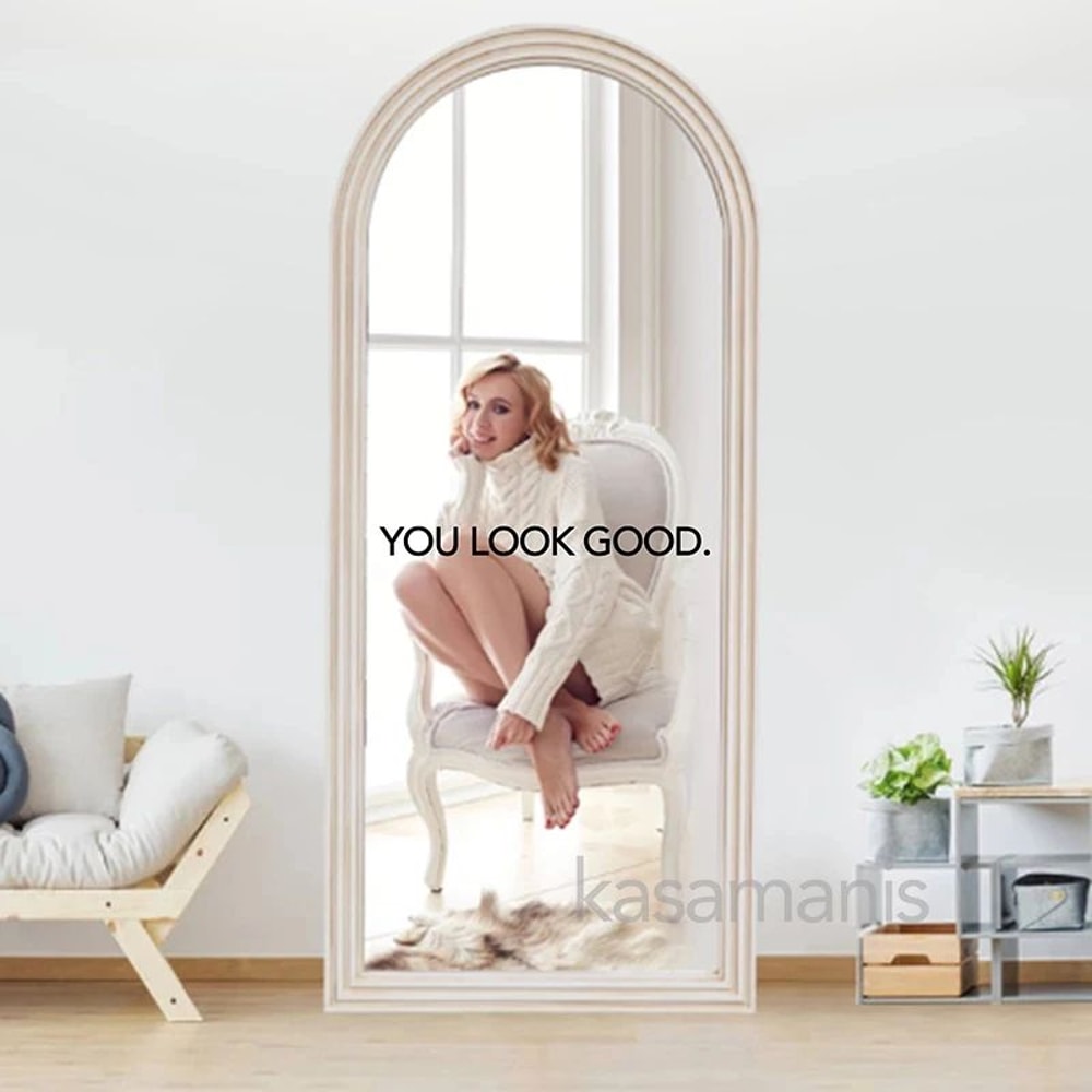 You Look Amazing Mirror Vinyl Decal Motivational Bathroom Bedroom Wall Sticker 1