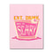 Pink Strawberry Lemon Cocktail Canvas Poster Retro Kitchen Bar Wall Art 6