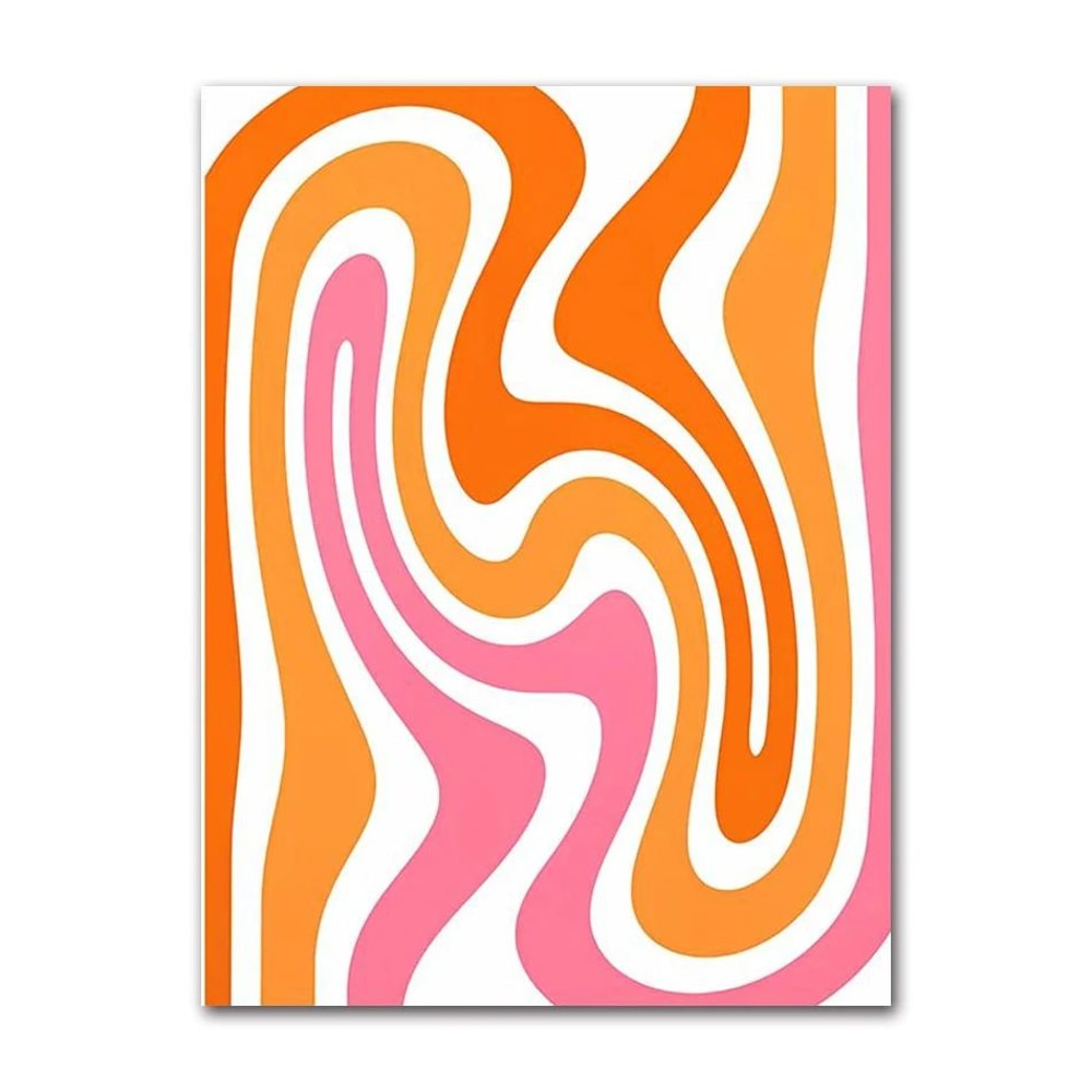 Pink Strawberry Lemon Cocktail Canvas Poster Retro Kitchen Bar Wall Art 10