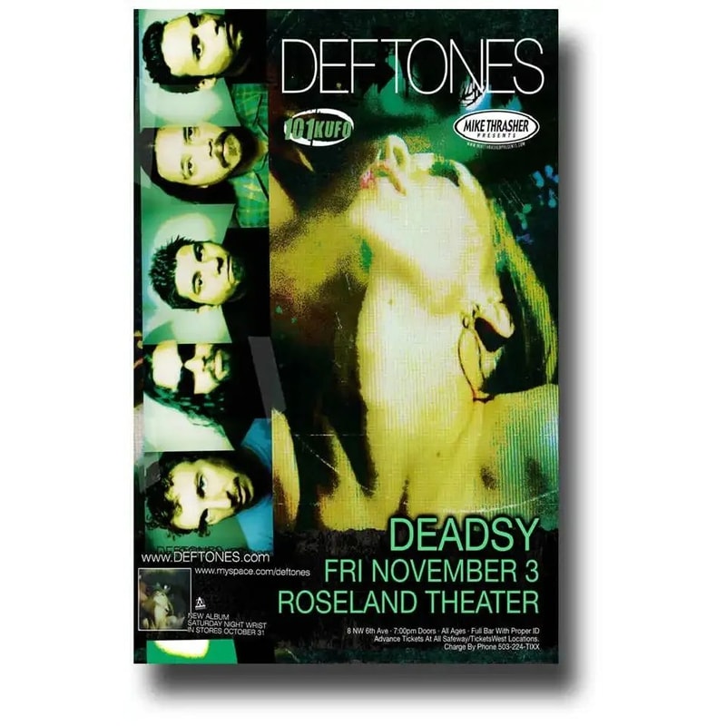Deftones Around The Fur Canvas Poster Retro Rock Band Wall Art Decor 12