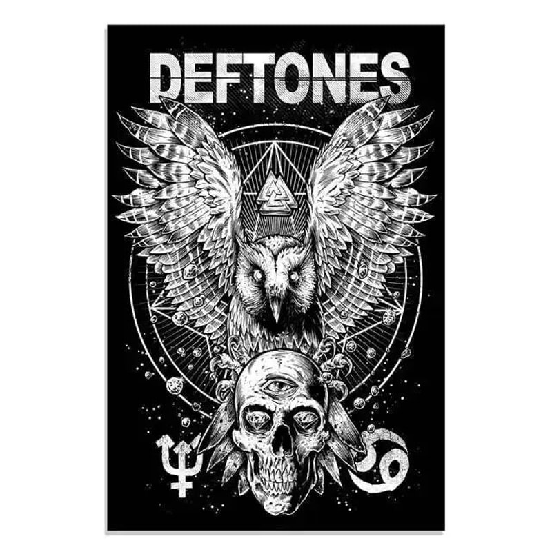 Deftones Around The Fur Canvas Poster Retro Rock Band Wall Art Decor 27