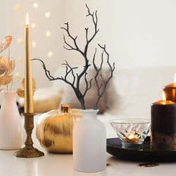 4pcs artificial antler tree branch stems – rustic faux dried branch home decor