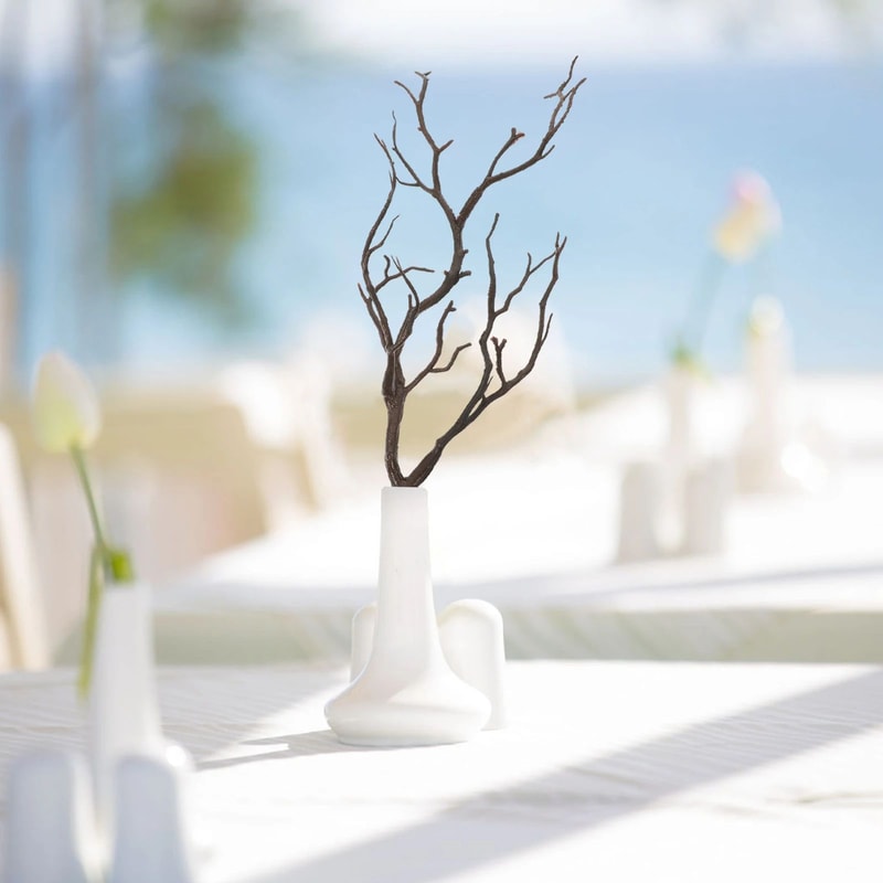 4pcs Artificial Antler Tree Branch Stems Rustic Faux Dried Branch Home Decor 2