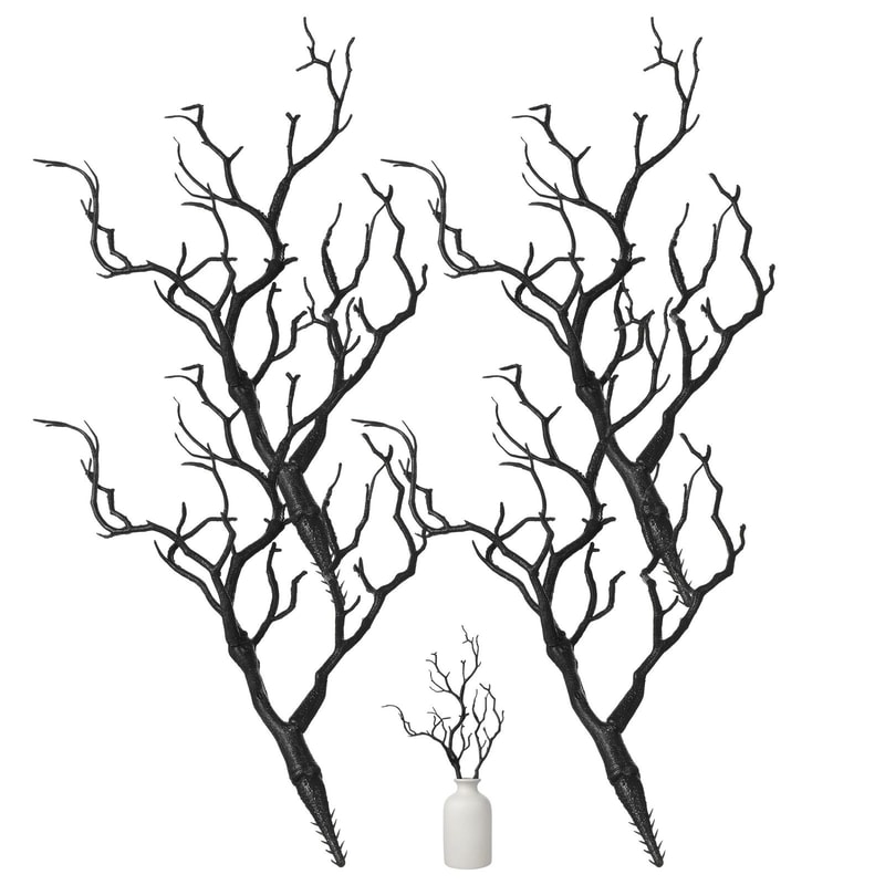 4pcs Artificial Antler Tree Branch Stems Rustic Faux Dried Branch Home Decor 6