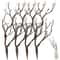 4pcs Artificial Antler Tree Branch Stems Rustic Faux Dried Branch Home Decor 7