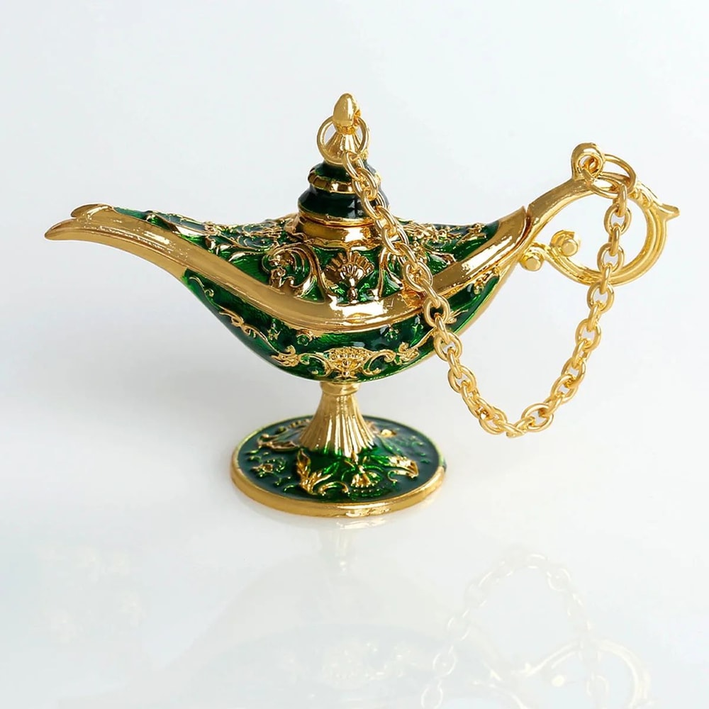 Vintage Aladdin Magic Lamp Ornament European Metal Home Decor Craft 8
