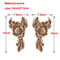 Carved Wood Rose Applique European Floral Trim For Cabinet Door Wall Decor 13