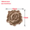 Carved Wood Rose Applique European Floral Trim For Cabinet Door Wall Decor 17