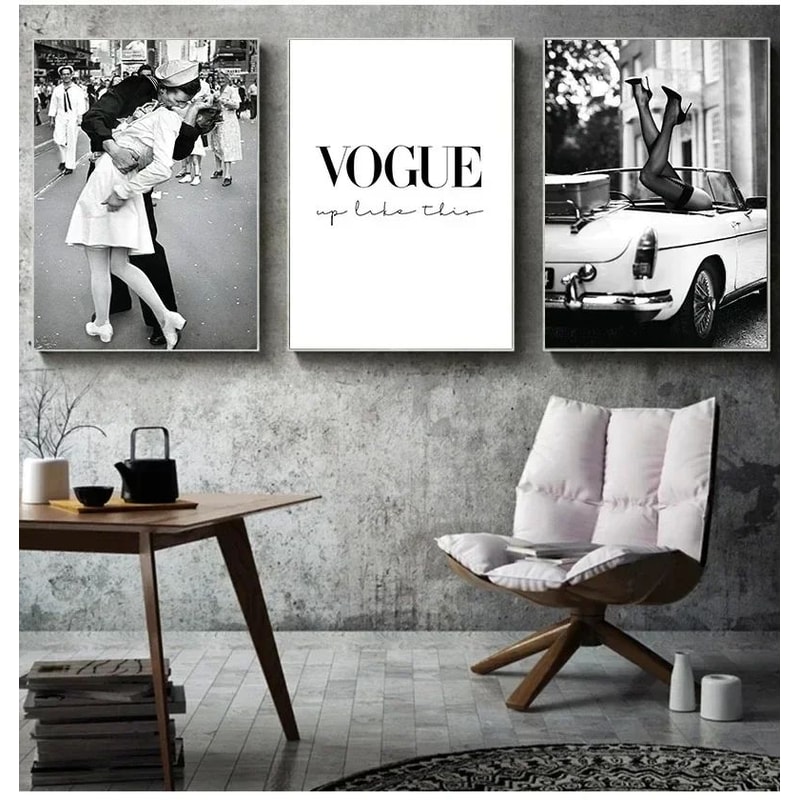 Vintage Perfume Lady Canvas Wall Art Print Fashion Home Decor Poster For Bedroom Living Room 1