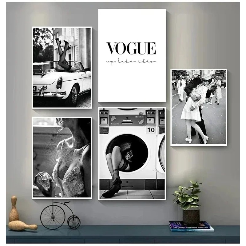 Vintage Perfume Lady Canvas Wall Art Print Fashion Home Decor Poster For Bedroom Living Room 5