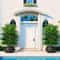 315Inch Artificial Fan Palm Tree Large Fake Tropical Plant For Indoor Outdoor Home Decor 2