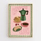 Funny Kitchen Quote Canvas Wall Art Retro Coffee Food Illustration Poster For Home Decor 2
