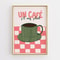 Funny Kitchen Quote Canvas Wall Art Retro Coffee Food Illustration Poster For Home Decor 3
