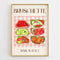 Funny Kitchen Quote Canvas Wall Art Retro Coffee Food Illustration Poster For Home Decor 6